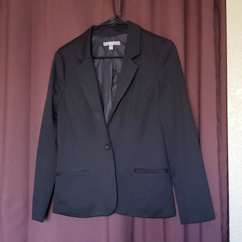 Black petite blazer long sleeve